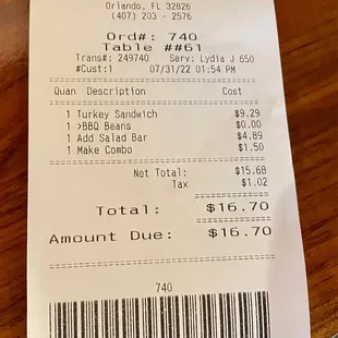 Decent price for lunch