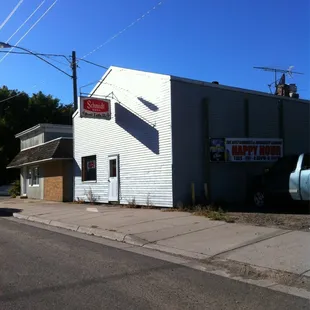 the side of the building