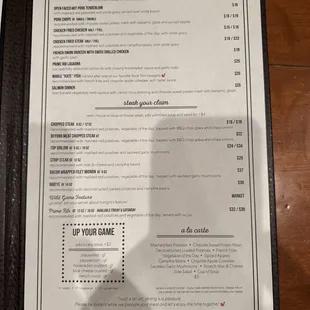 Second page main menu