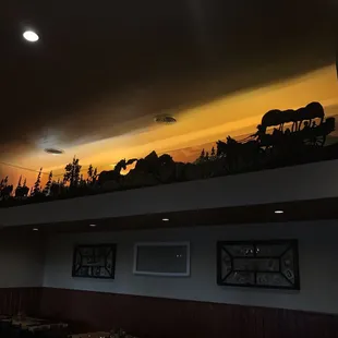 One of the cool decors of the waiting area