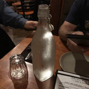 This is the water they give you.