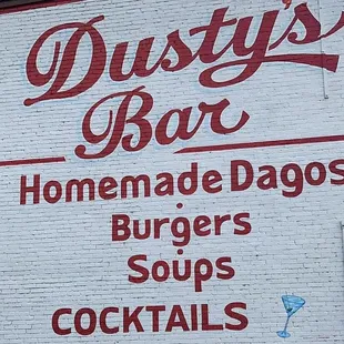 a sign on the side of a building