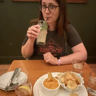 Pimento cheese dip &amp; chips