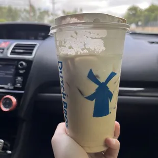 build your own breve latte, (pumpkin, white chocolate, and cookie butter with a soft top and cinnamon sprinkles) super addicting