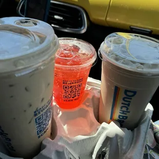 Kicker, Strawberry Zero Sugar, mocha blended freeze