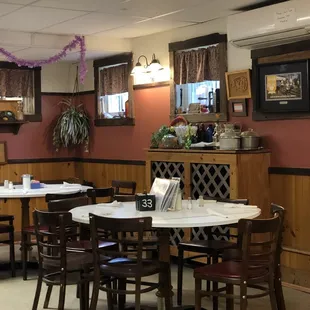 the interior of a restaurant