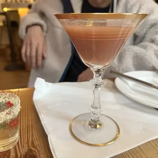 KFC themed drink with a fried chicken rim.