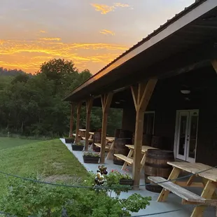 Evening sunset from the patio