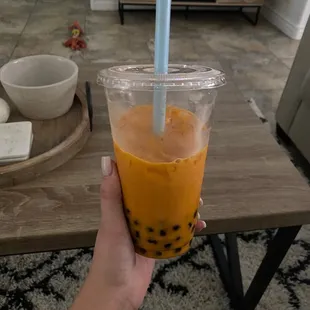 That Thai Iced Tea with honey boba