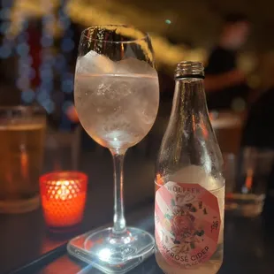 Dry rose cider deliciousness