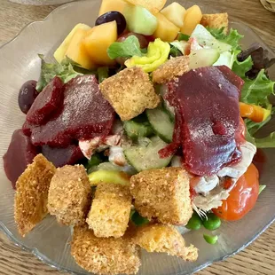 My salad bar plate