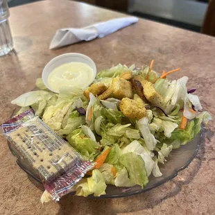 Dinner Salad  From the salad bar where the flies were loving life