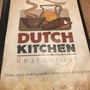 Menu cover