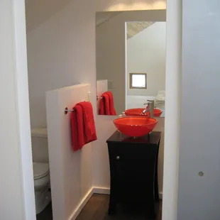 Guest House full bathroom with tub and shower.