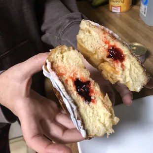 Jelly filled Frosted donut