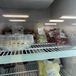 pies, pie filling, frozen fruits, nuts, all you could ask for really