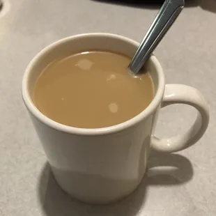 Coffee with French Vanilla creamer.