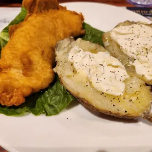 Breaded Cod was so delicious.