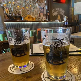 Good choices on local beers!