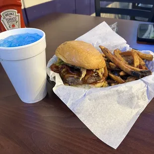 The Vaquero Burger Meal