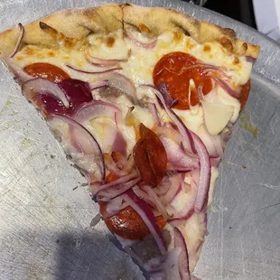 Onion overload. You will be rewarded if you find meatballs