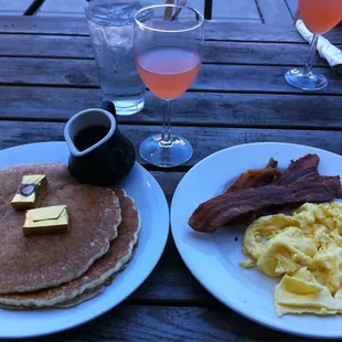 Best pancakes ever!!! Light, fluffy, chewy, and crispy on the edges!