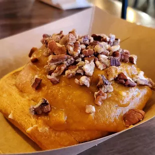 Pumpkin spice cinnamon roll