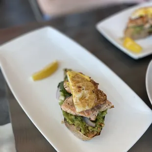 Salmon avocado toast