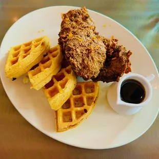 Jerk Chicken &amp; Waffles