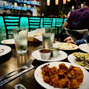 Yes, our table is full of delicious food