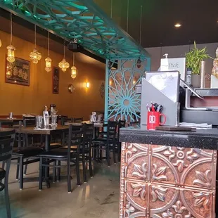 the interior of a restaurant