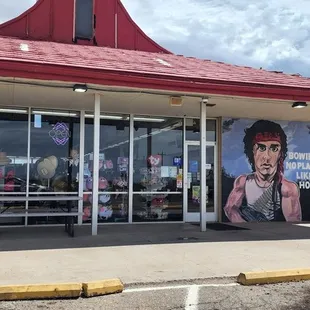 the front of the store