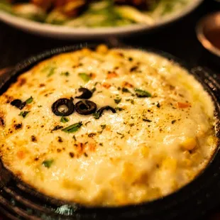a plate of food on a table