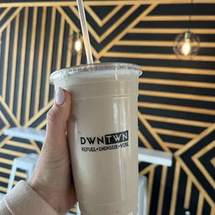 Birthday cake protein shake