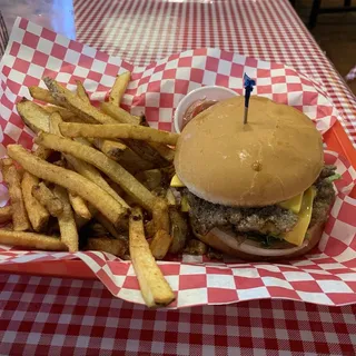 Basket Of Hand- Cur Fries