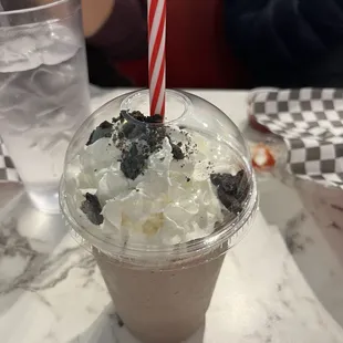 Oreo and M&amp;M shake
