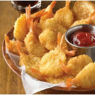a plate of fried shrimp