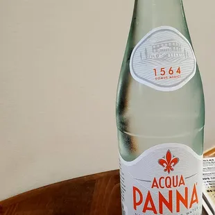 They have Acqua Panna for water
