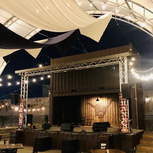 Stage for live music