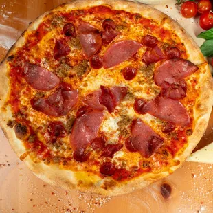 pizza, food
