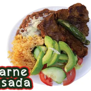 Carne asada plato