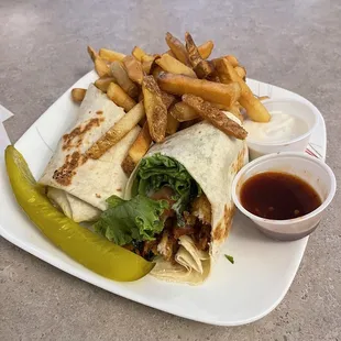 Chicken bacon ranch wrap