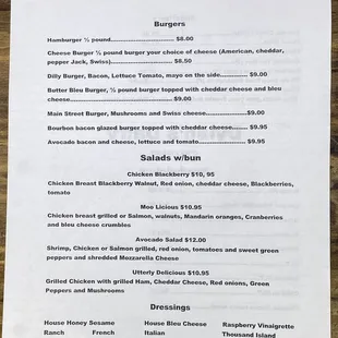 Take Out Menu during COVID 19