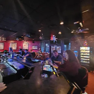 a man sitting at the bar