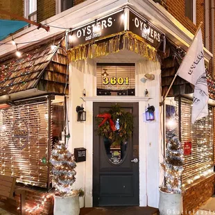 the front of the restaurant