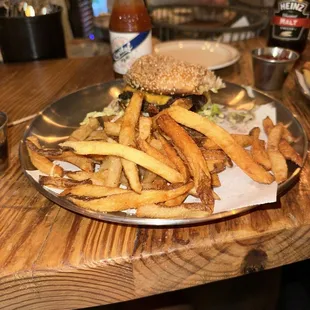 Fries are crispy and yummy.