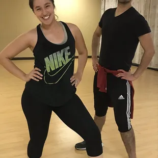 Dynamic instructors Patricia and Gabe