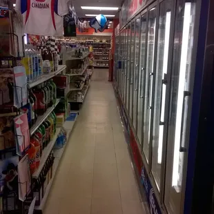 a supermarket aisle
