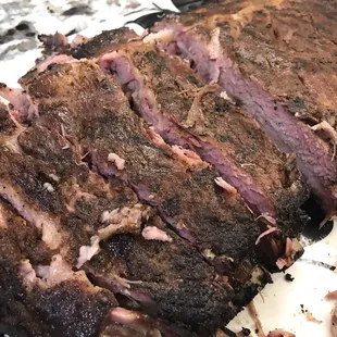 a close up of a piece of meat