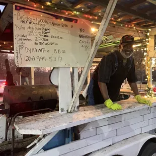 Smoker Truck outside Jacobs Spirits on FM 544 in Murphy.